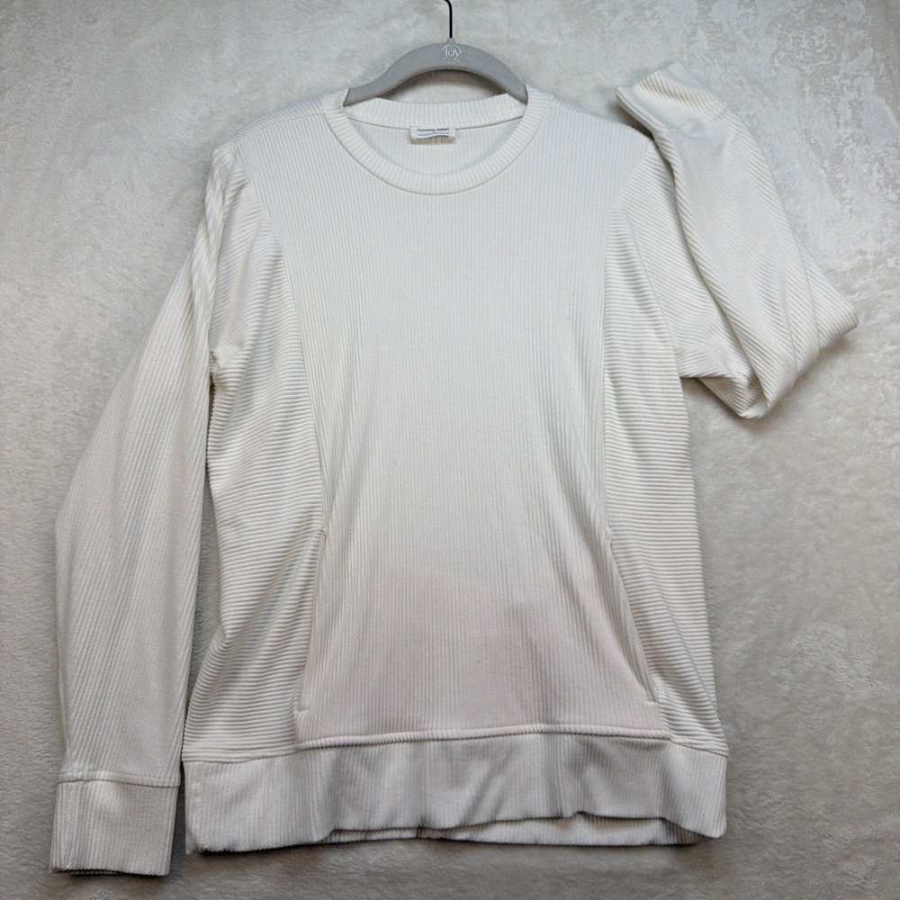 Tommy John‎ Second Skin Lounge Shirt Womens Small Pocket Crew Neck Pullover Soft